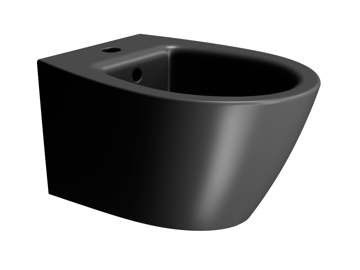 Bidet sospeso monoforo con foro troppopieno CM:54x37
