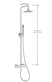 Colonna Doccia Cilindrica con Soffione Ø 200 mm