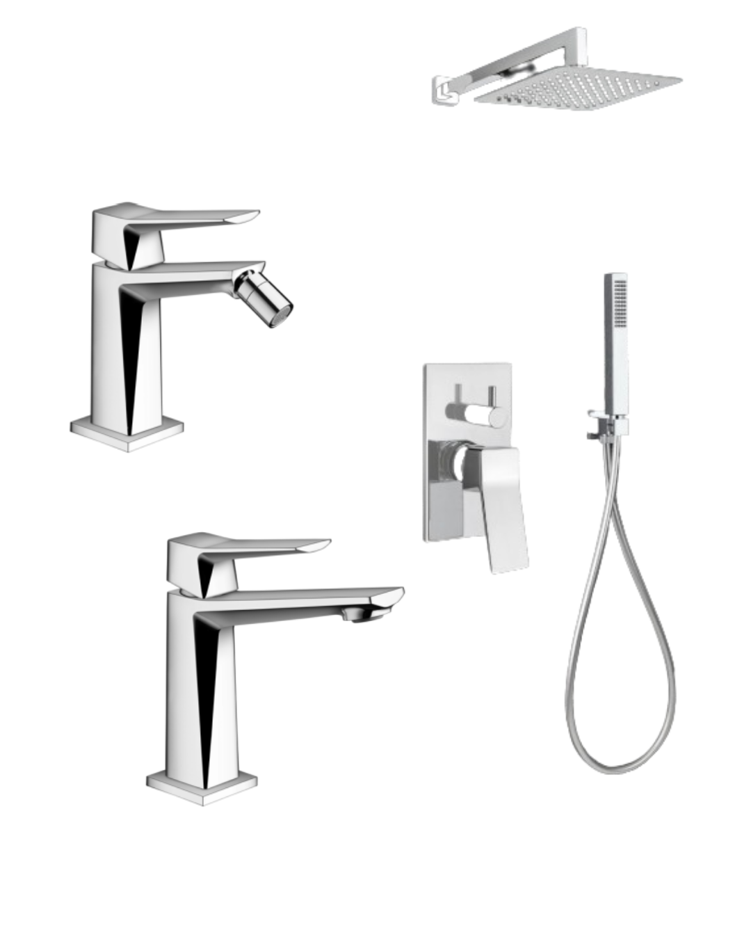 Set Completo Lavabo, Bidet e Kit Doccia - Prisma