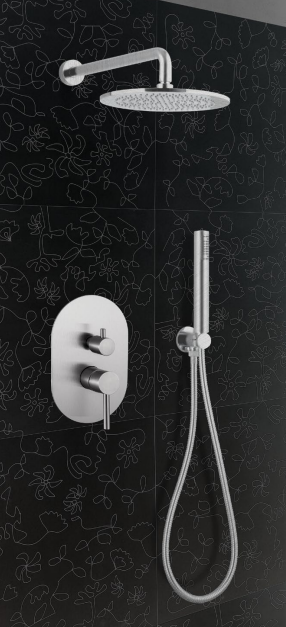 Set Completo Lavabo, Bidet e Kit Doccia in Acciaio Inox 316 – Steel