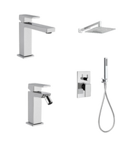 Set Completo Lavabo, Bidet e Kit Doccia - Square