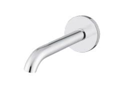 Bocca a Parete in Ottone Cromato