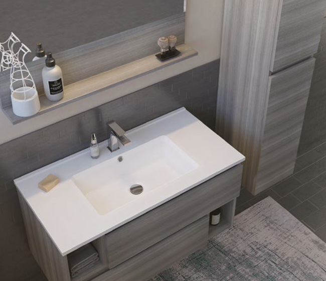 Lavabo in ceramica cm80x45