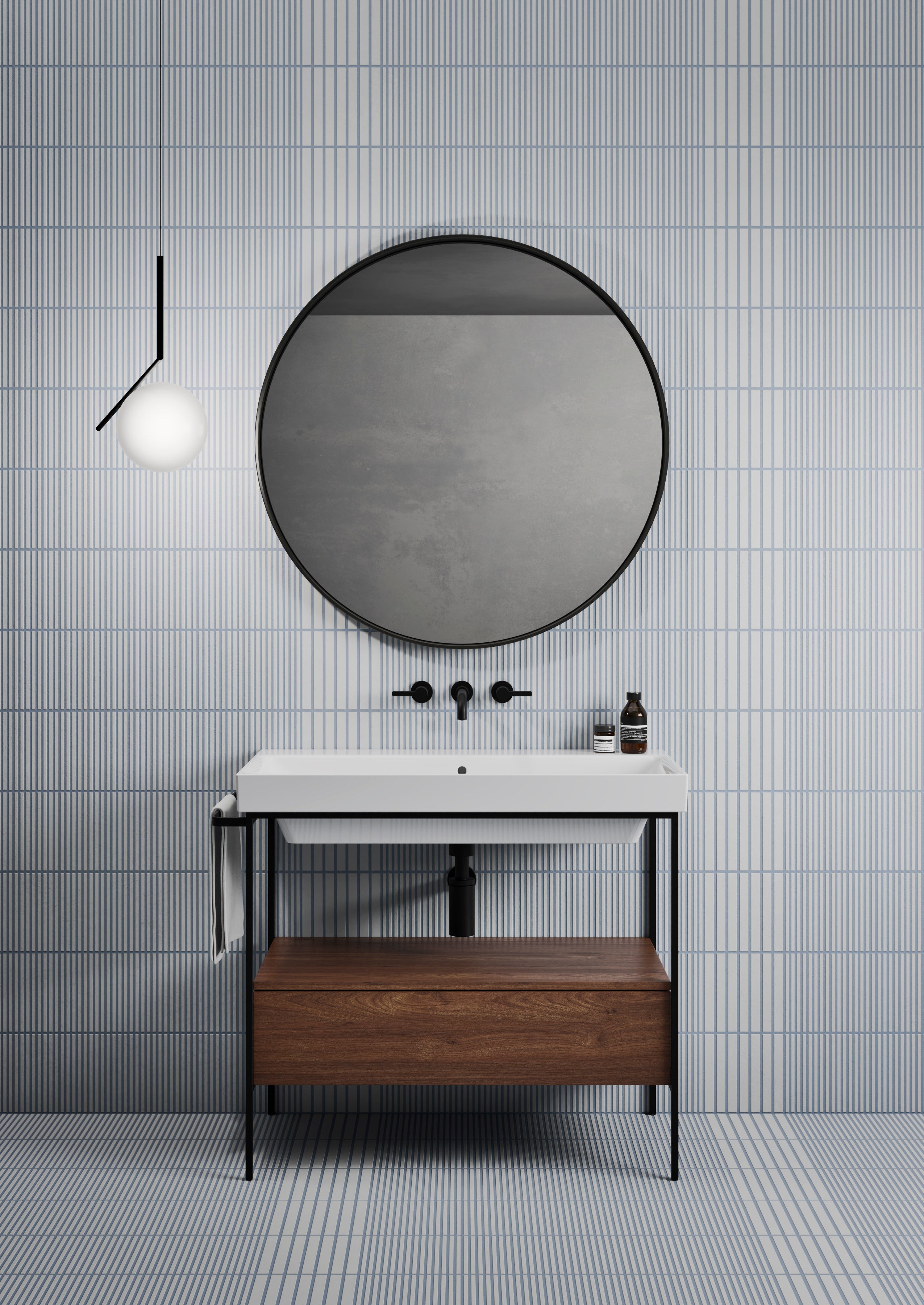 Mobile da bagno con cassetto– cm96x48