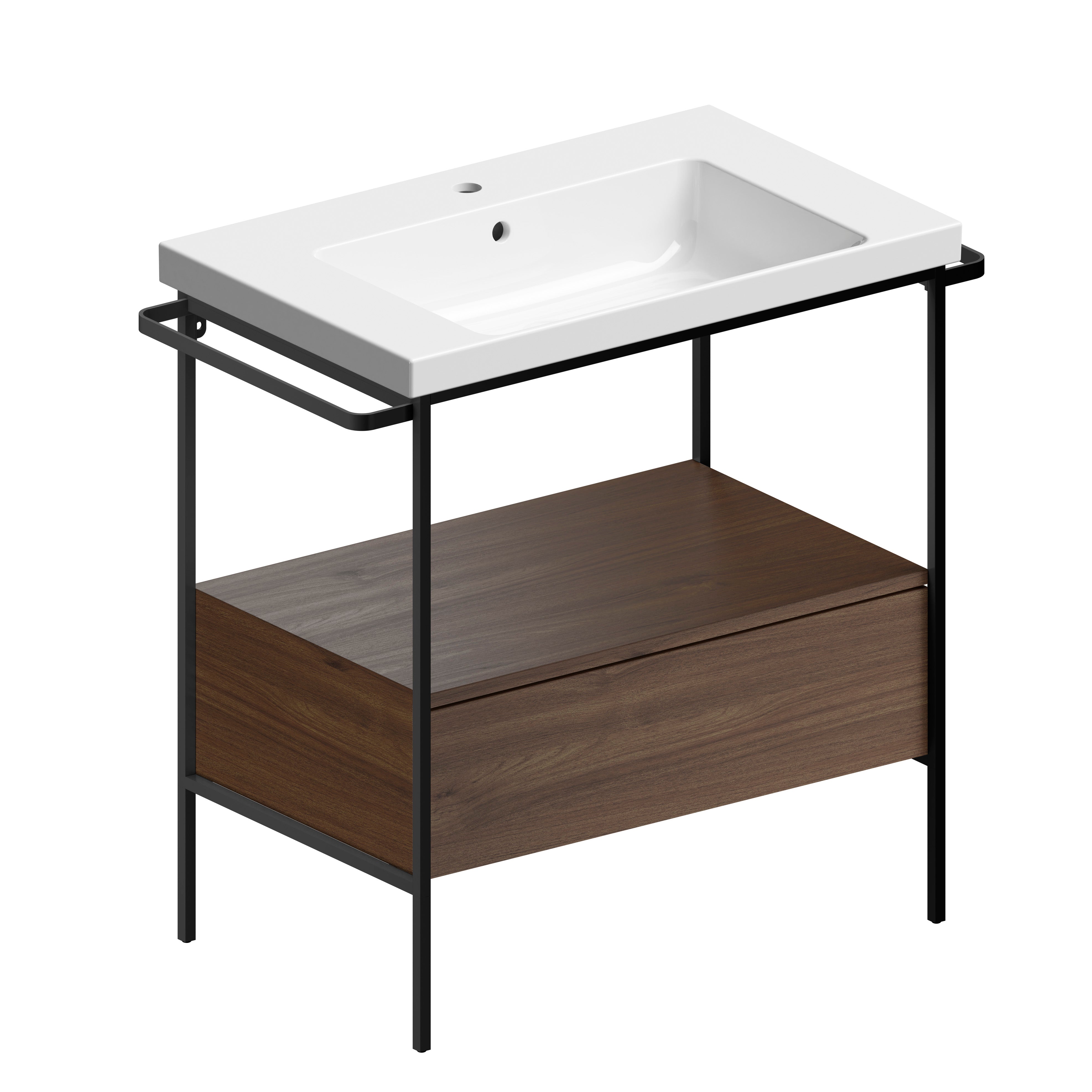 Mobile da bagno con cassetto – cm 76×48