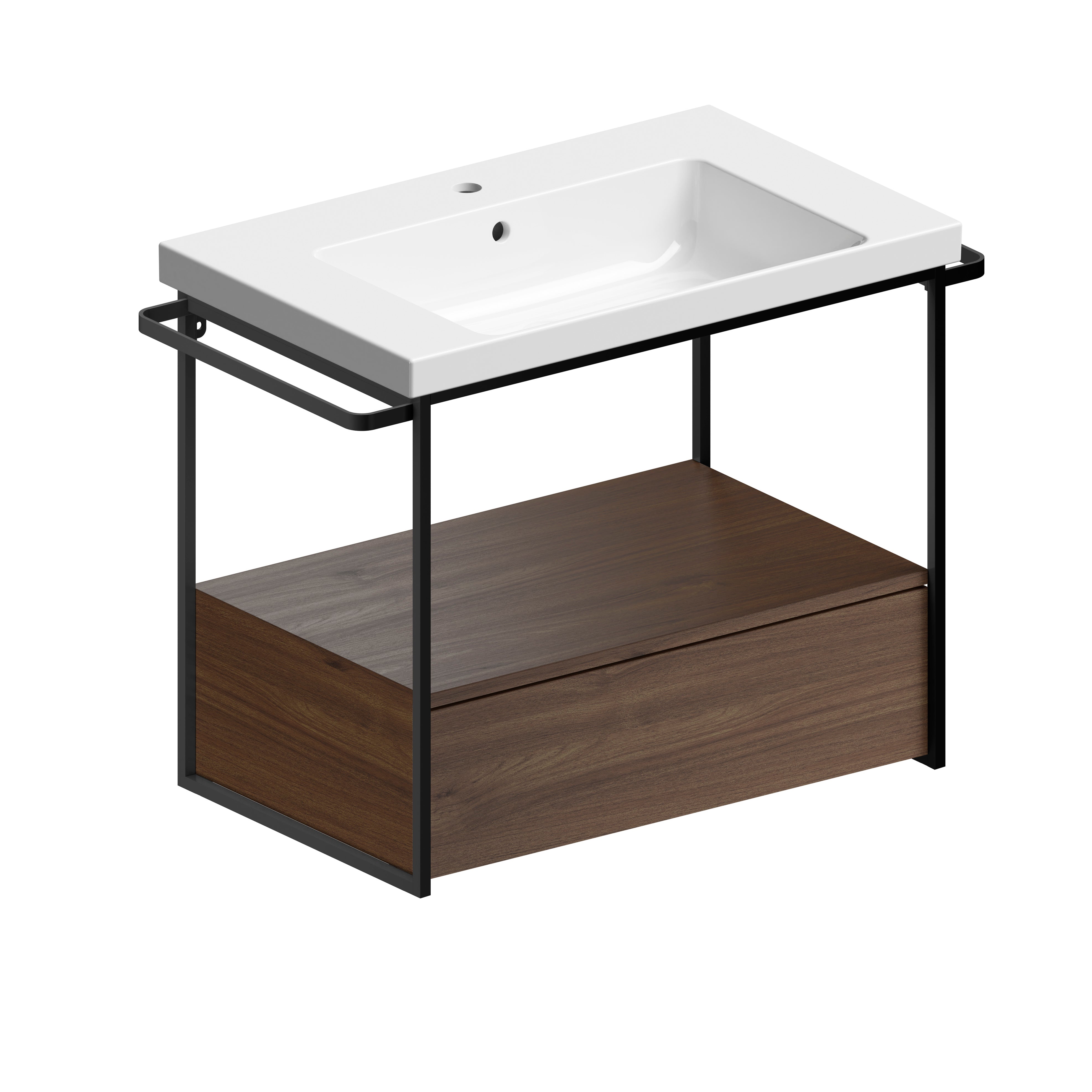 Mobile da bagno con cassetto – cm 76×48