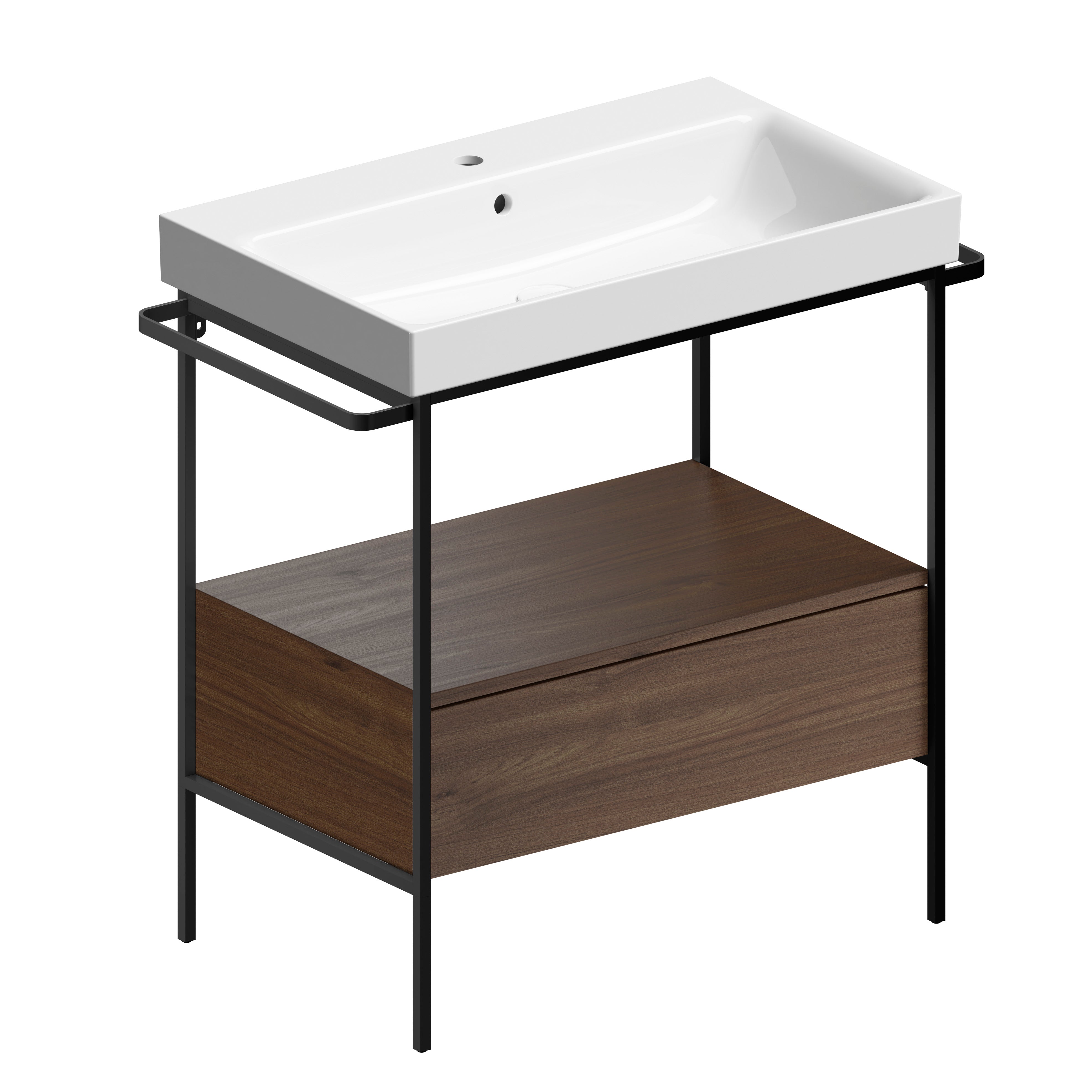Mobile da bagno con cassetto – cm 76×48