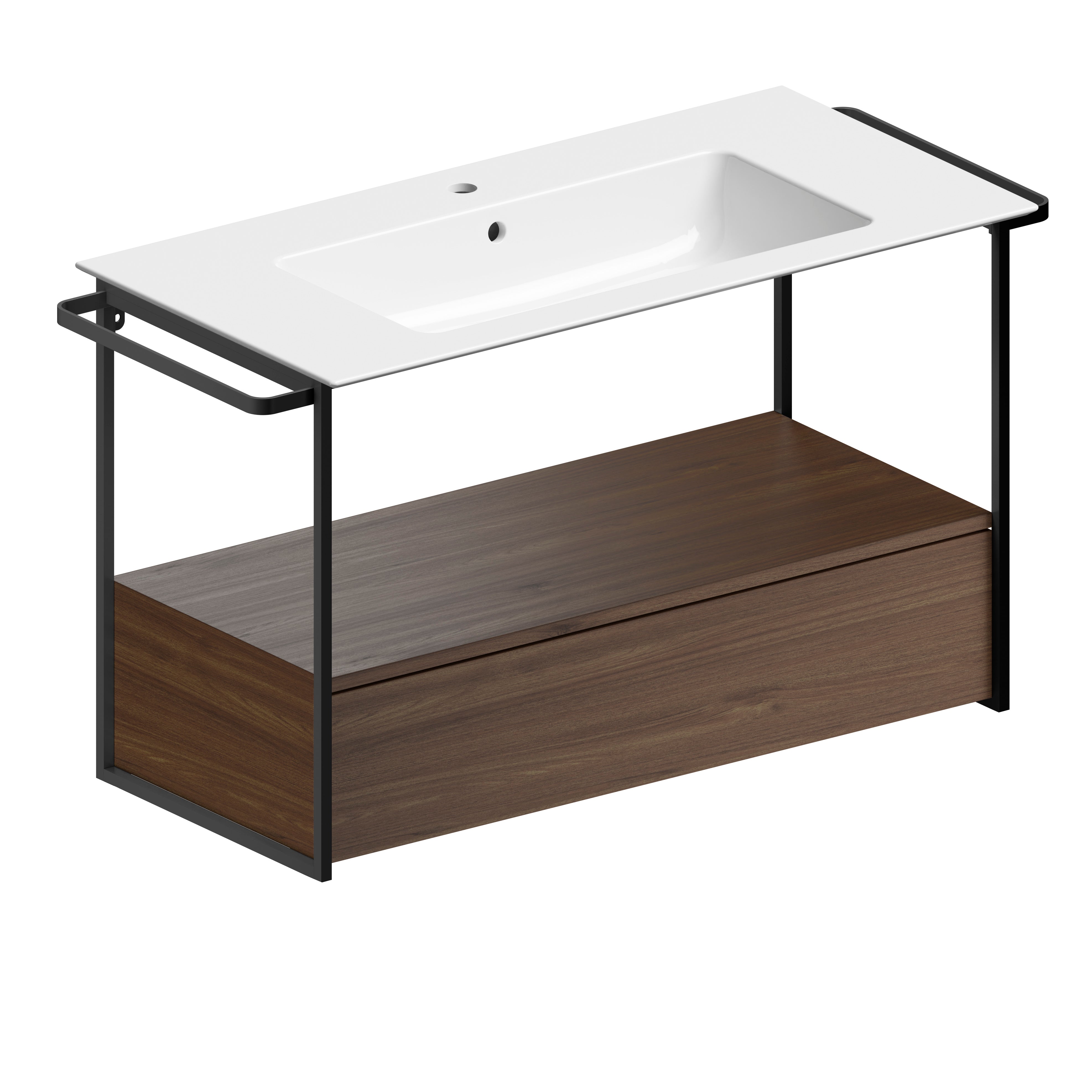Mobile da bagno con cassetto cm100x44