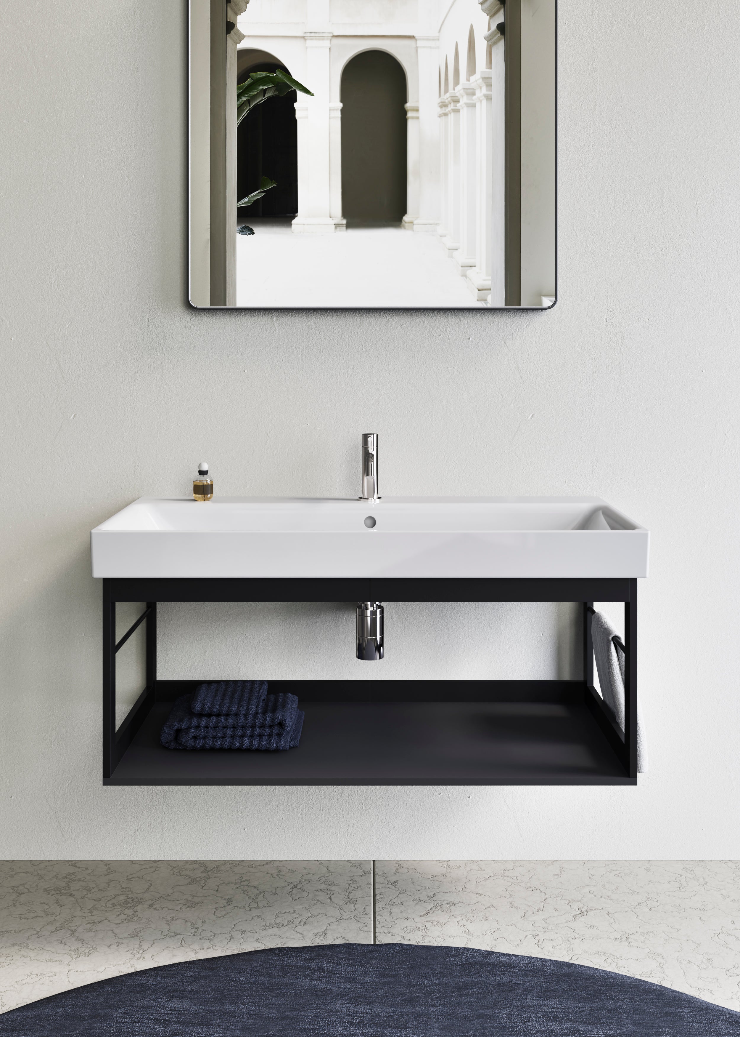 Mobile da bagno sospeso – cm 96 × 48