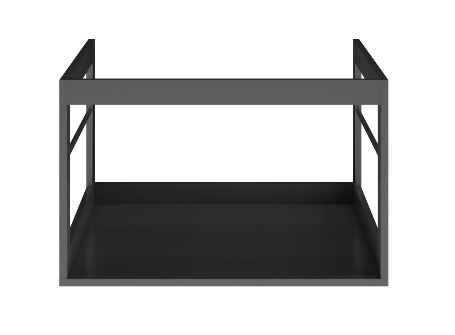Mobile da bagno sospeso in alluminio– cm56×48
