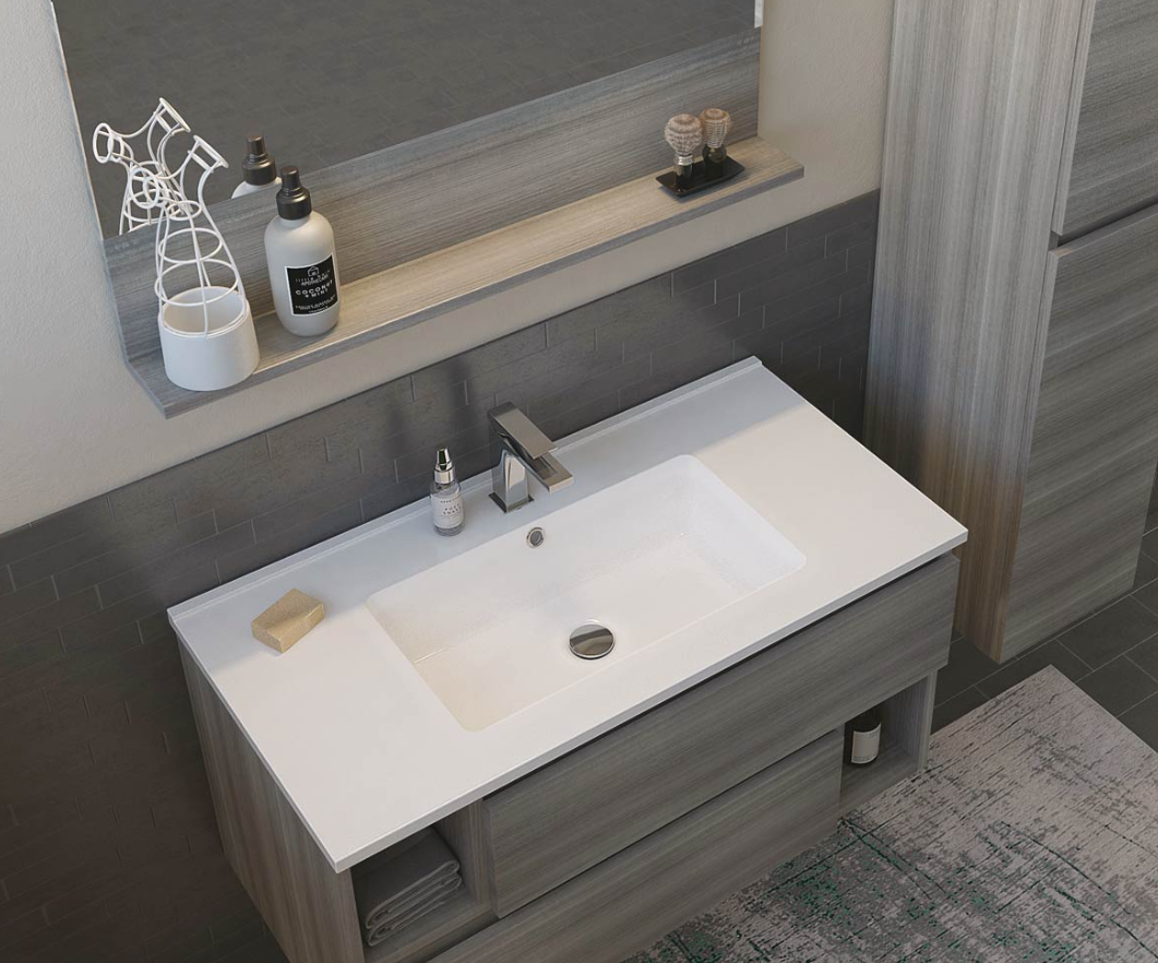 Mobile portalavabo 2 cassetti 2 vani – cm 90x45