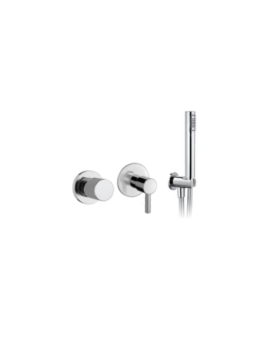 Rubinetto a incasso doccia con deviatore 2 uscite + presa acqua con doccetta – scarico click-clack