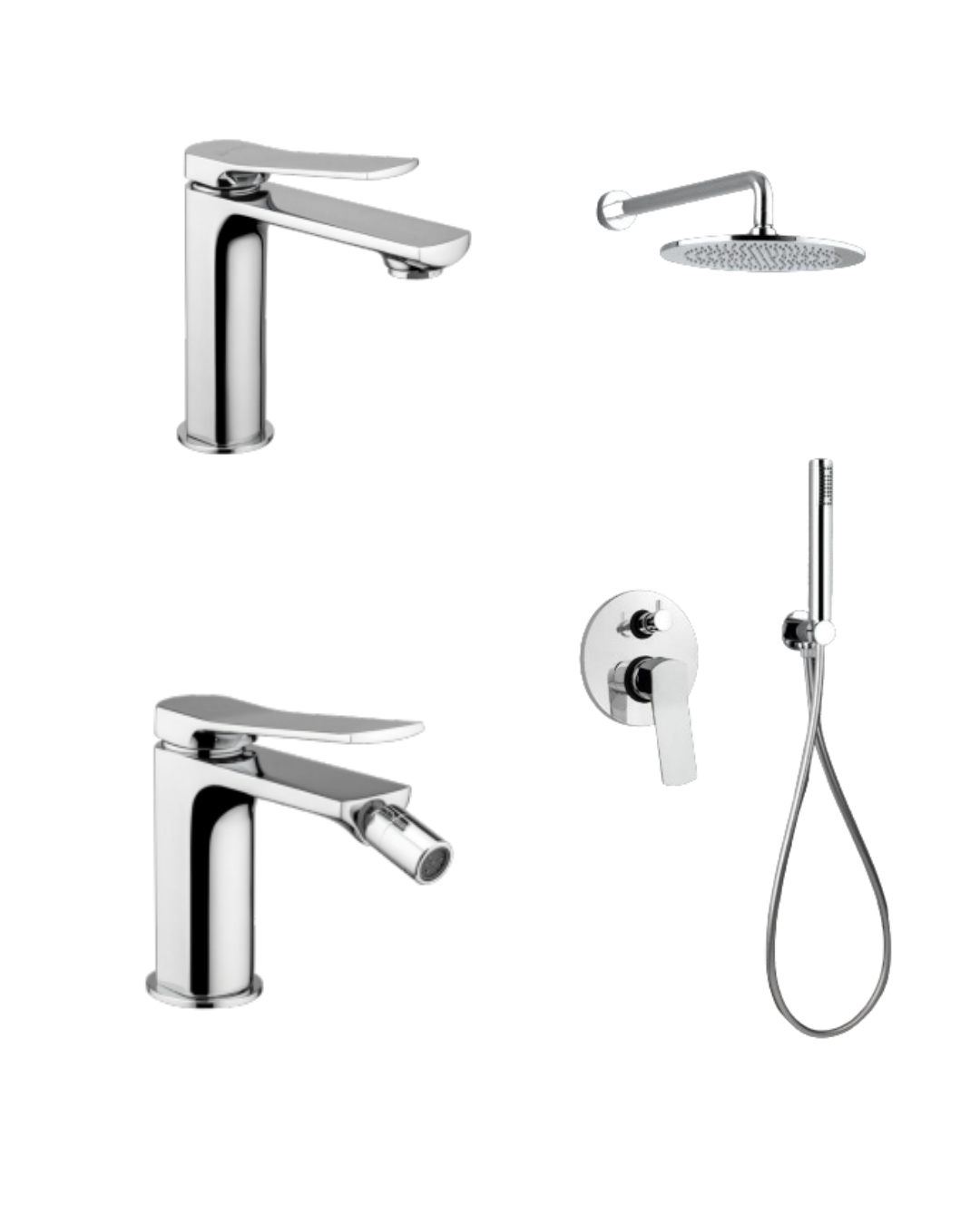 Set Completo Lavabo, Bidet e Kit Doccia - Eclipse