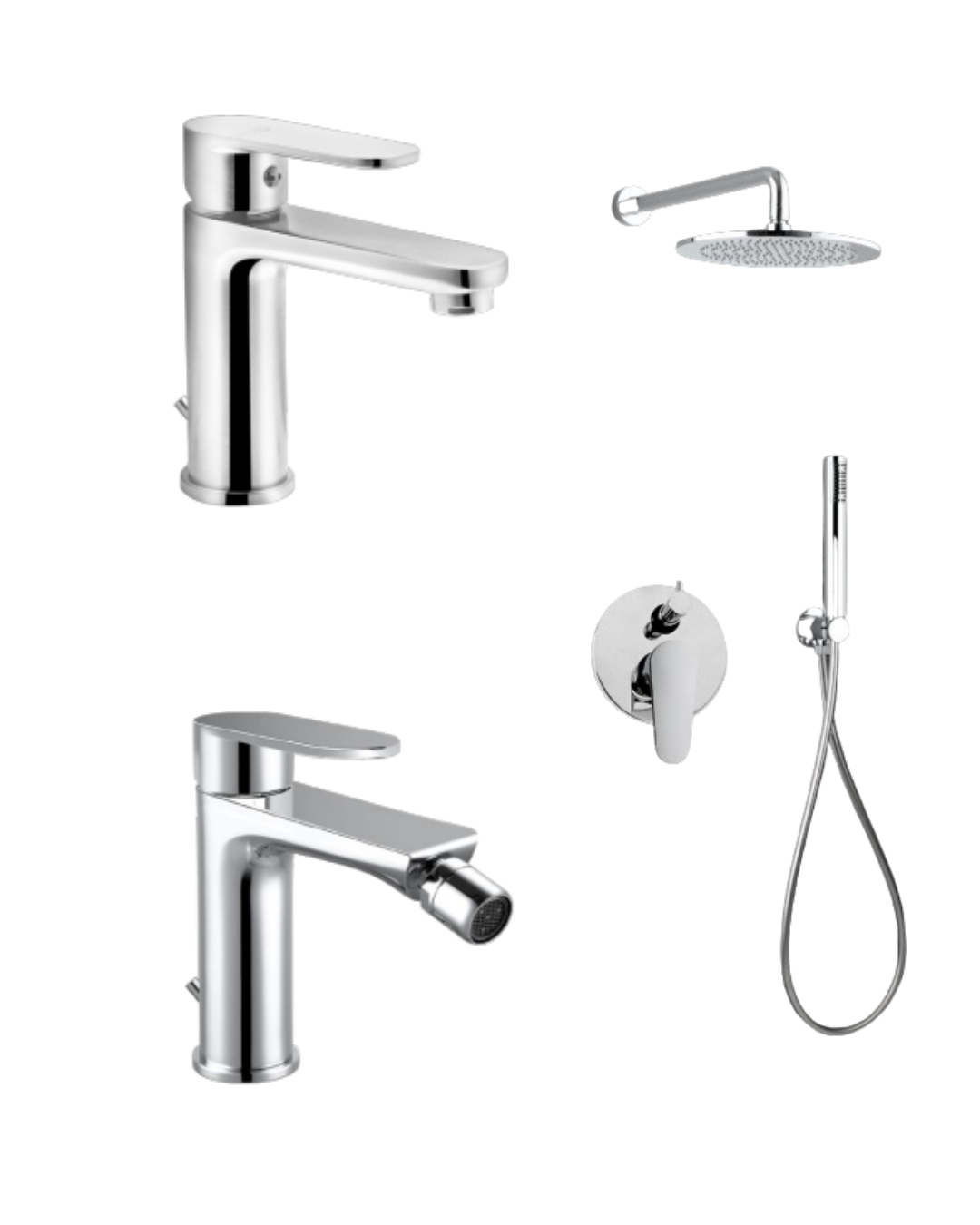 Set Completo Lavabo, Bidet e Kit Doccia - Timeless Descrizione: