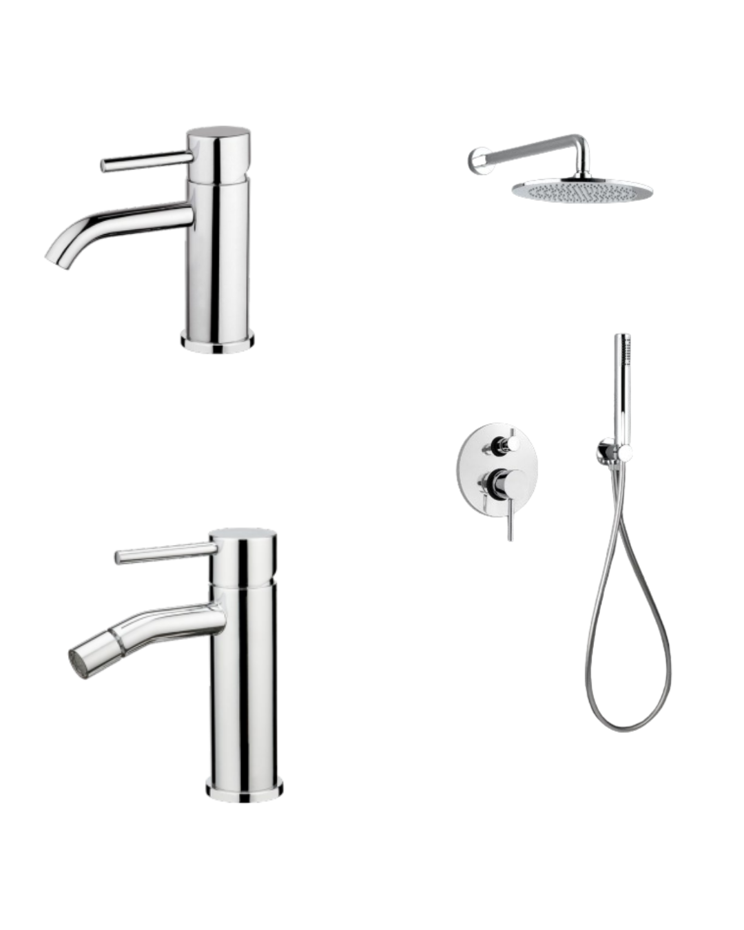 Set Completo Lavabo, Bidet e Kit Doccia - Urano