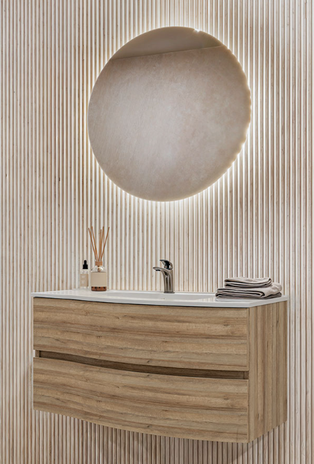 Specchio tondo retroilluminato LED – Ø70 cm