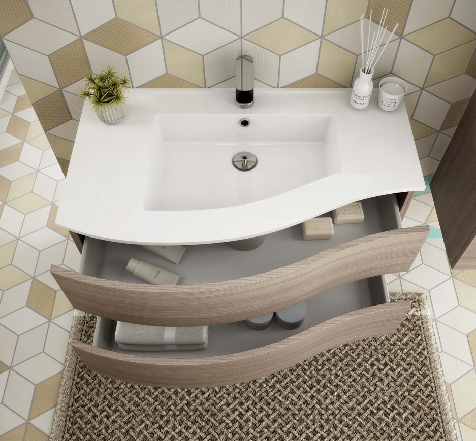 Mobile portalavabo 2 cassetti – cm90x45