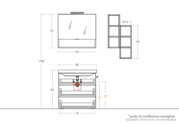 Set Bagno – Amber