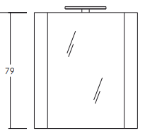 Specchio con fasce – H70