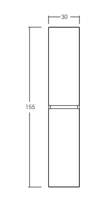 Colonna 2 ante – cm30 x 155