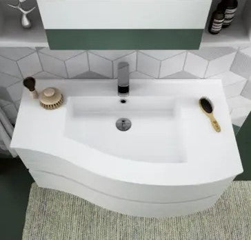 Lavabo in resina cm91x46 – piano destro