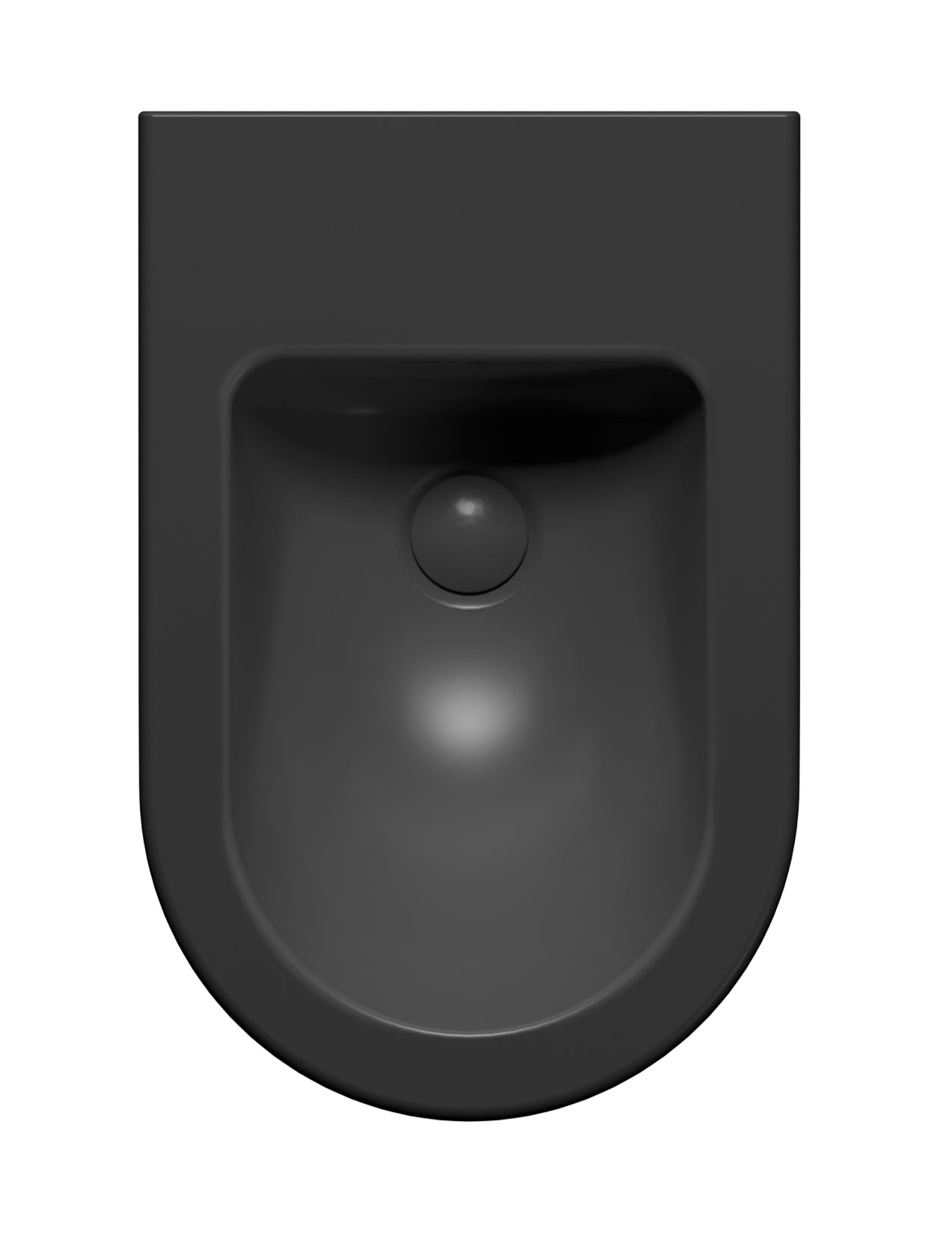 Bidet sospeso monoforo con foro troppopieno CM:55x36