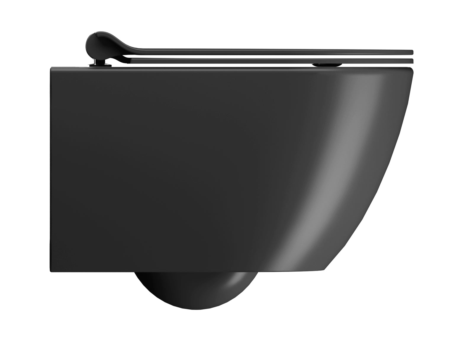 WC installazione a sospensione CM:50x36 con sistema di scarico Swirflush. 