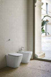 Bidet sospeso monoforo con foro troppopieno CM:52x35