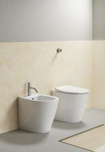 WC predisposto per scarico a parete o pavimento CM52x37 con sistema di scarico Swirflush - DOMUS