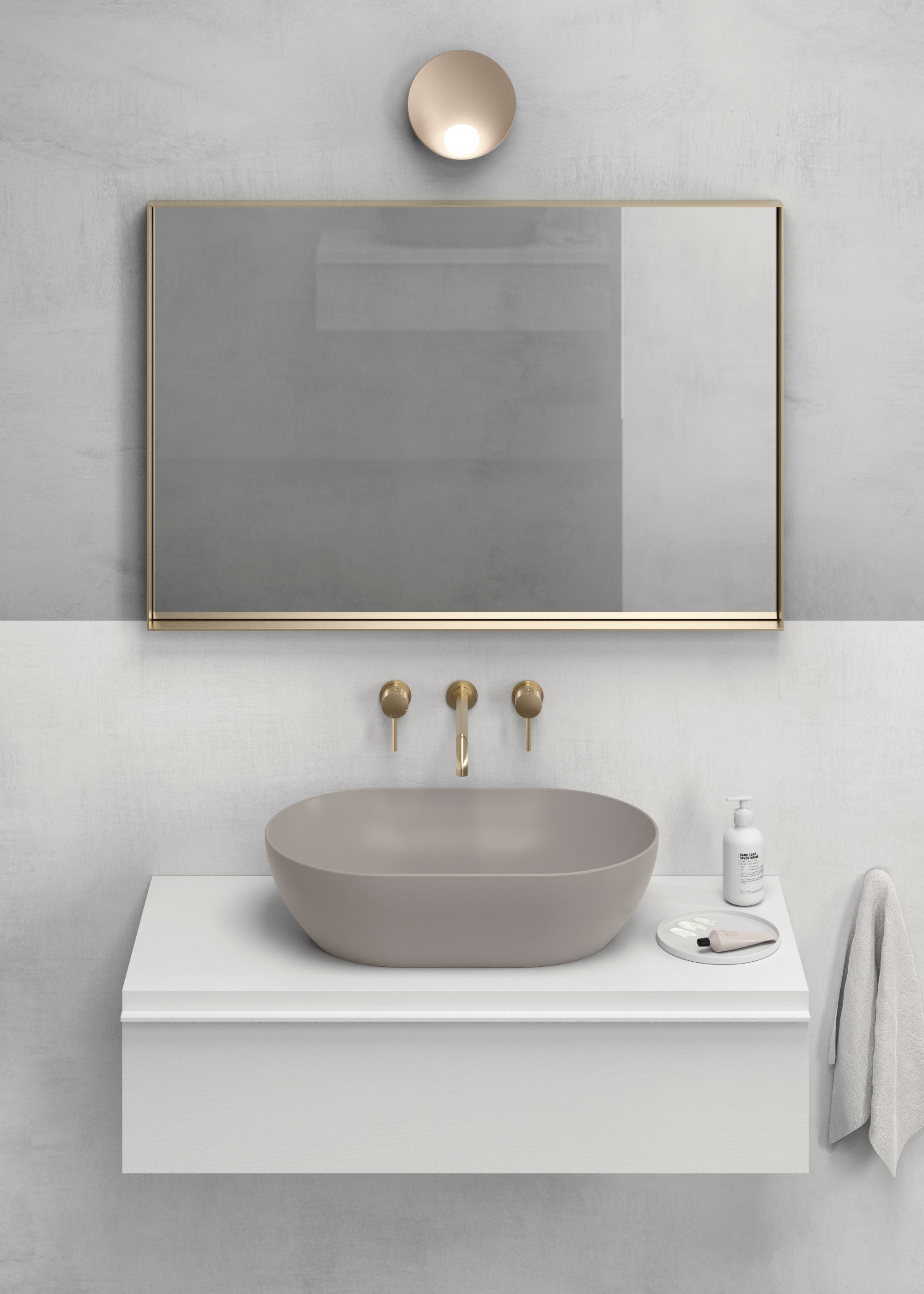 Lavabo senza foro troppopieno – 60×42 cm