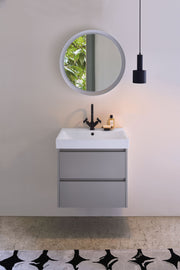 Lavabo con foro troppopieno monoforo - 70x40cm