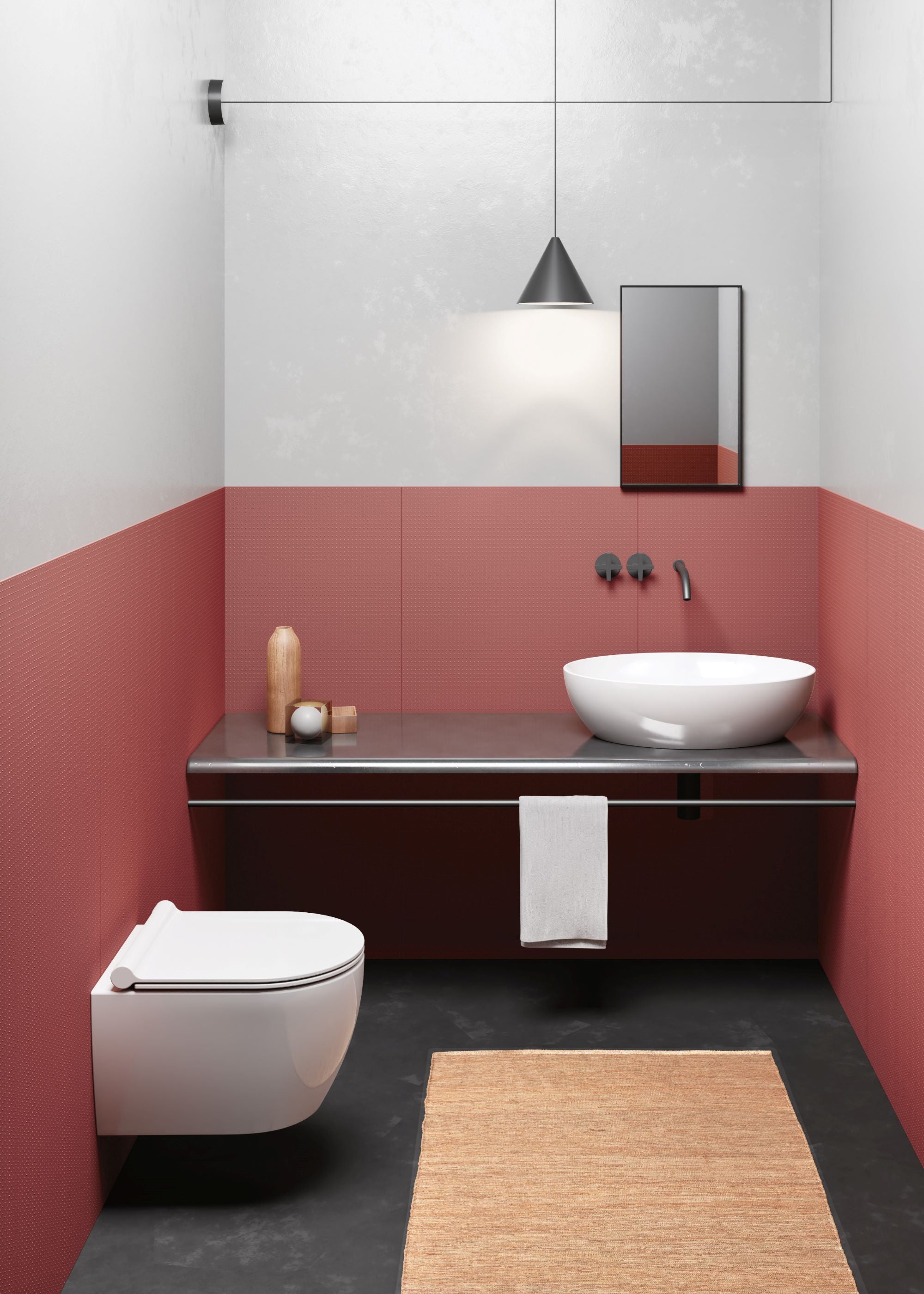 Lavabo senza foro troppopieno – 60×42 cm